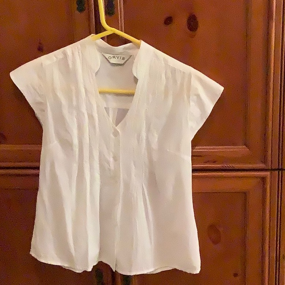 Orvis brand cotton cap sleeve top